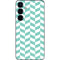 Blue White Chevron Galaxy S25 Skin